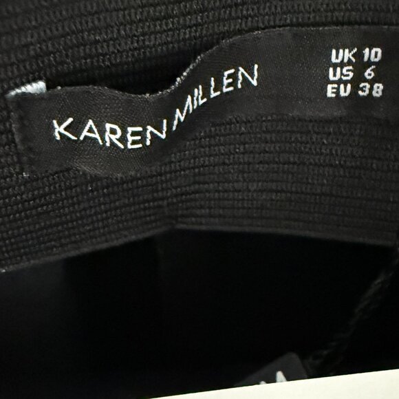 Karen Millen 100% leather lamb nappa pants - size 10 new with tags (NWT) - Picture 5 of 8